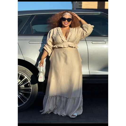 Vacation Casual Solid Color Lace Splice Dress