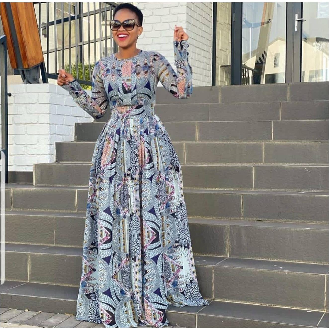 Side Slit Floral Maxi Dress