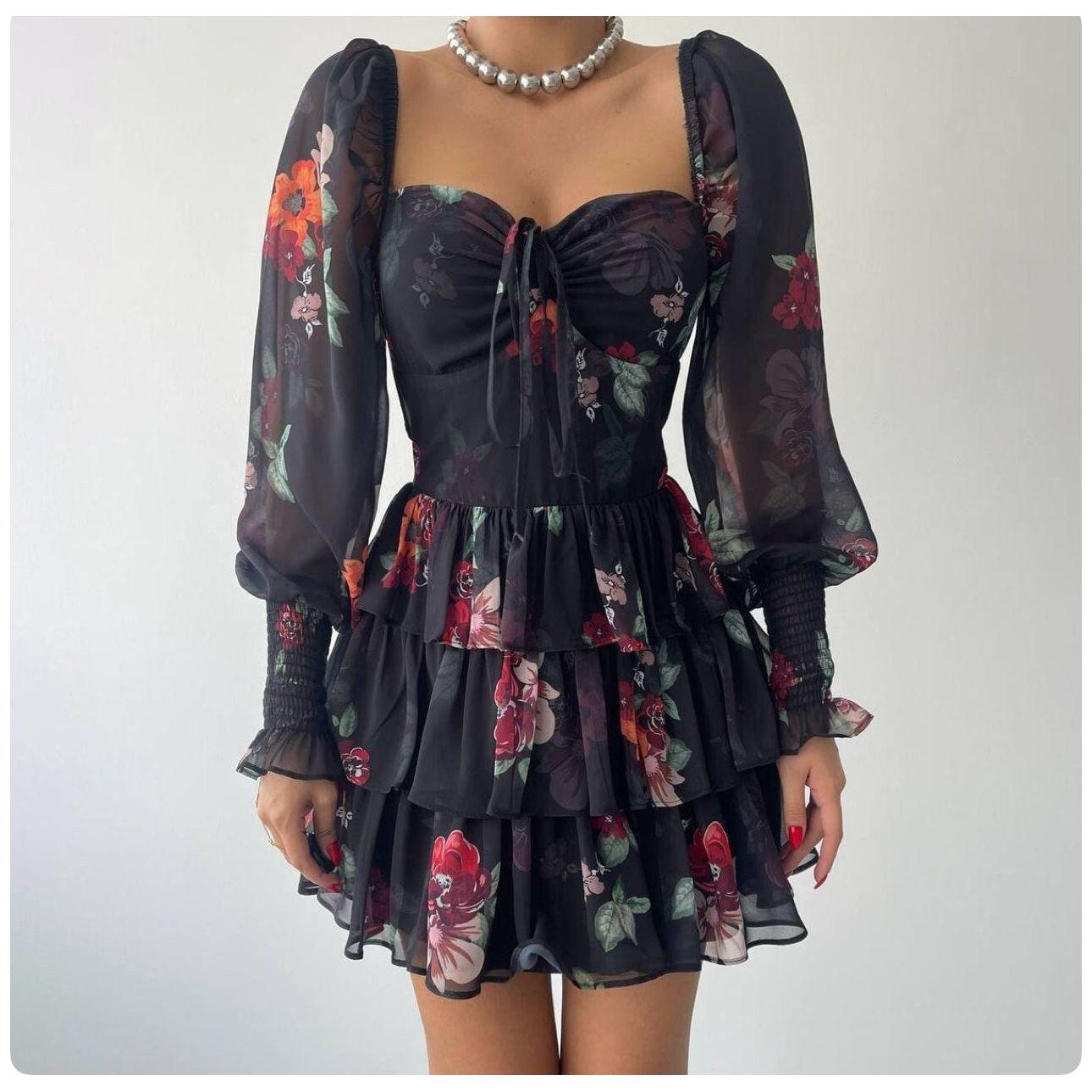 Floral Short Sleeve Dress