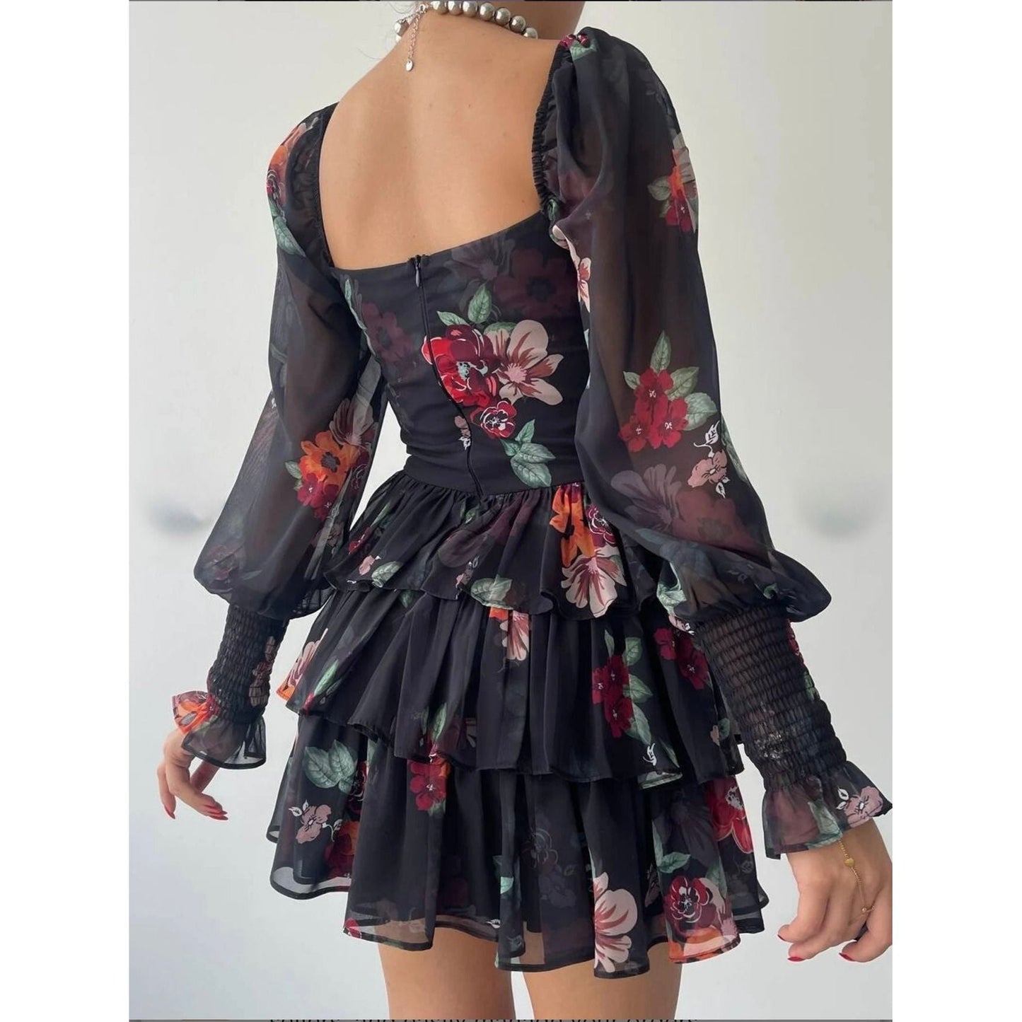 Floral Short Sleeve Dress