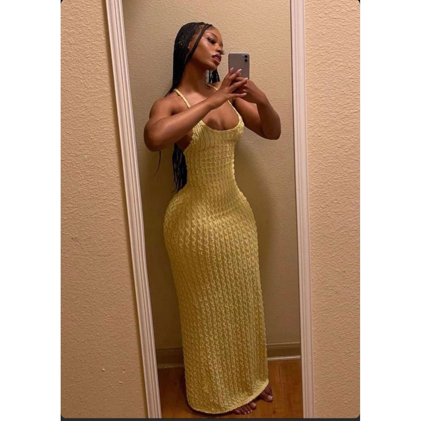 Sleeveless Halter Elegant Maxi Dress.