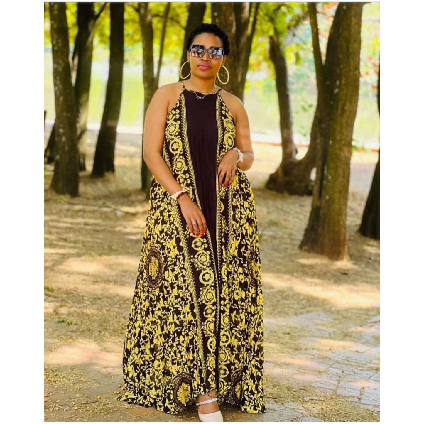 Sleeveless Floral Maxi Dress