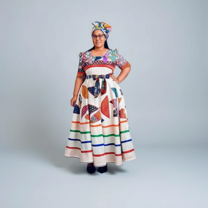 Stylish Ankara Cultural Maxi Dress