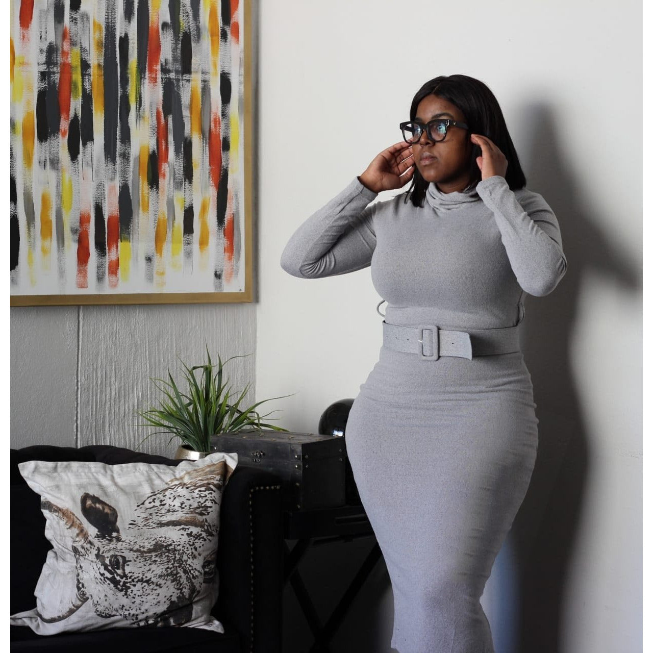 Turtleneck Bodycon Dress