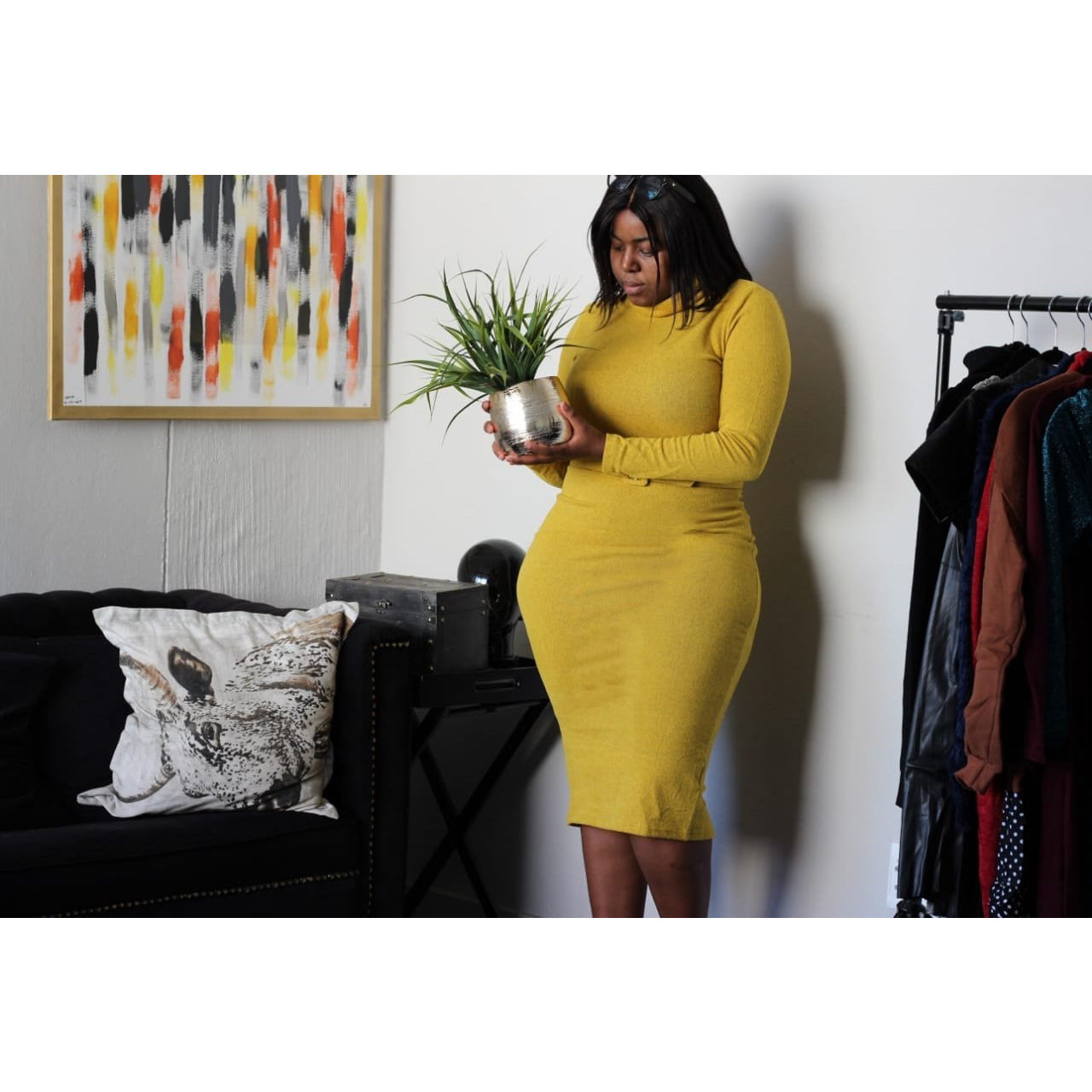 Turtleneck Bodycon Dress