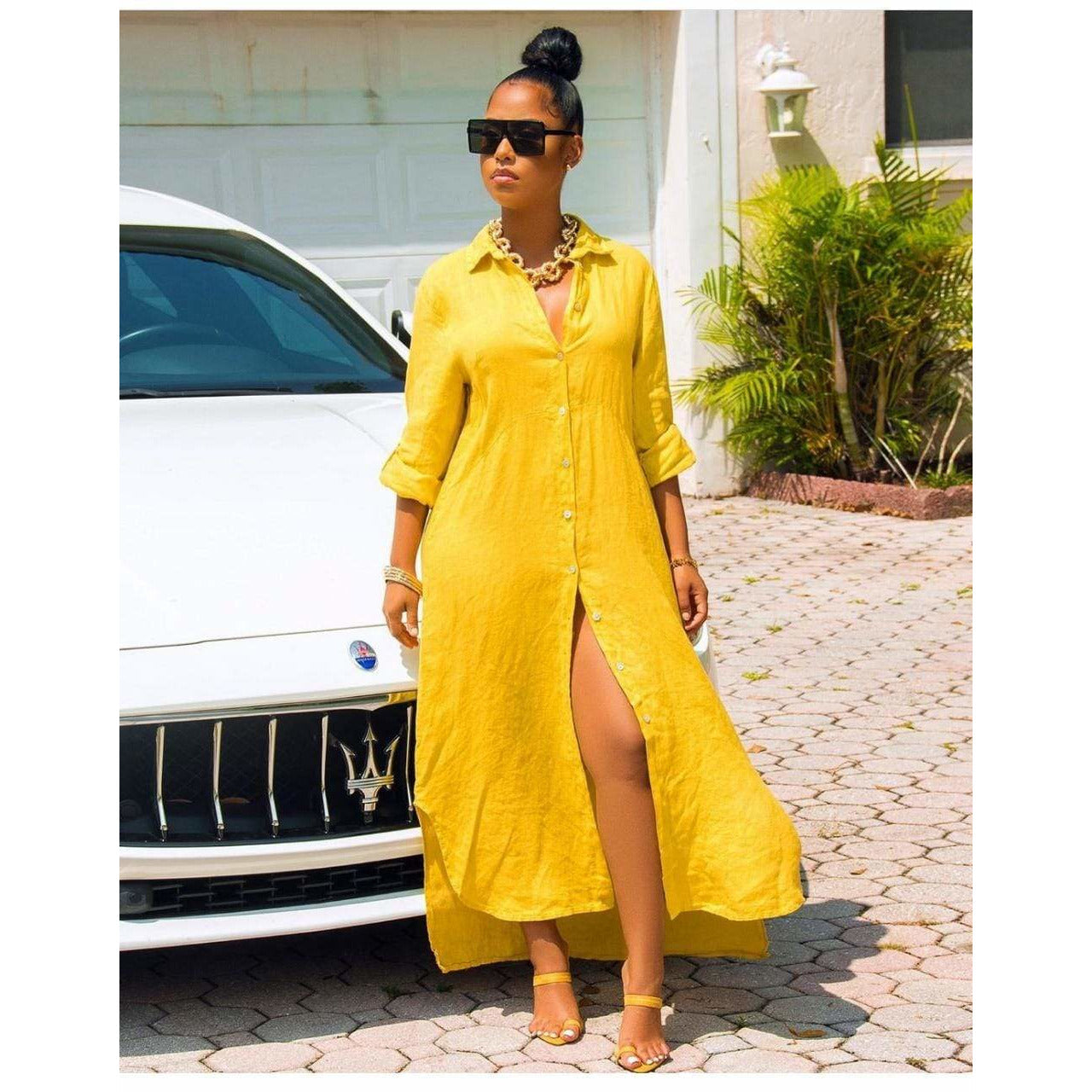 Lexi Button Up Shirt Dress 