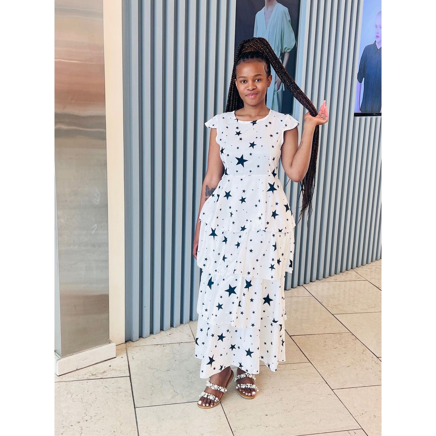 Sleeveless Layered Floral Maxi Dress