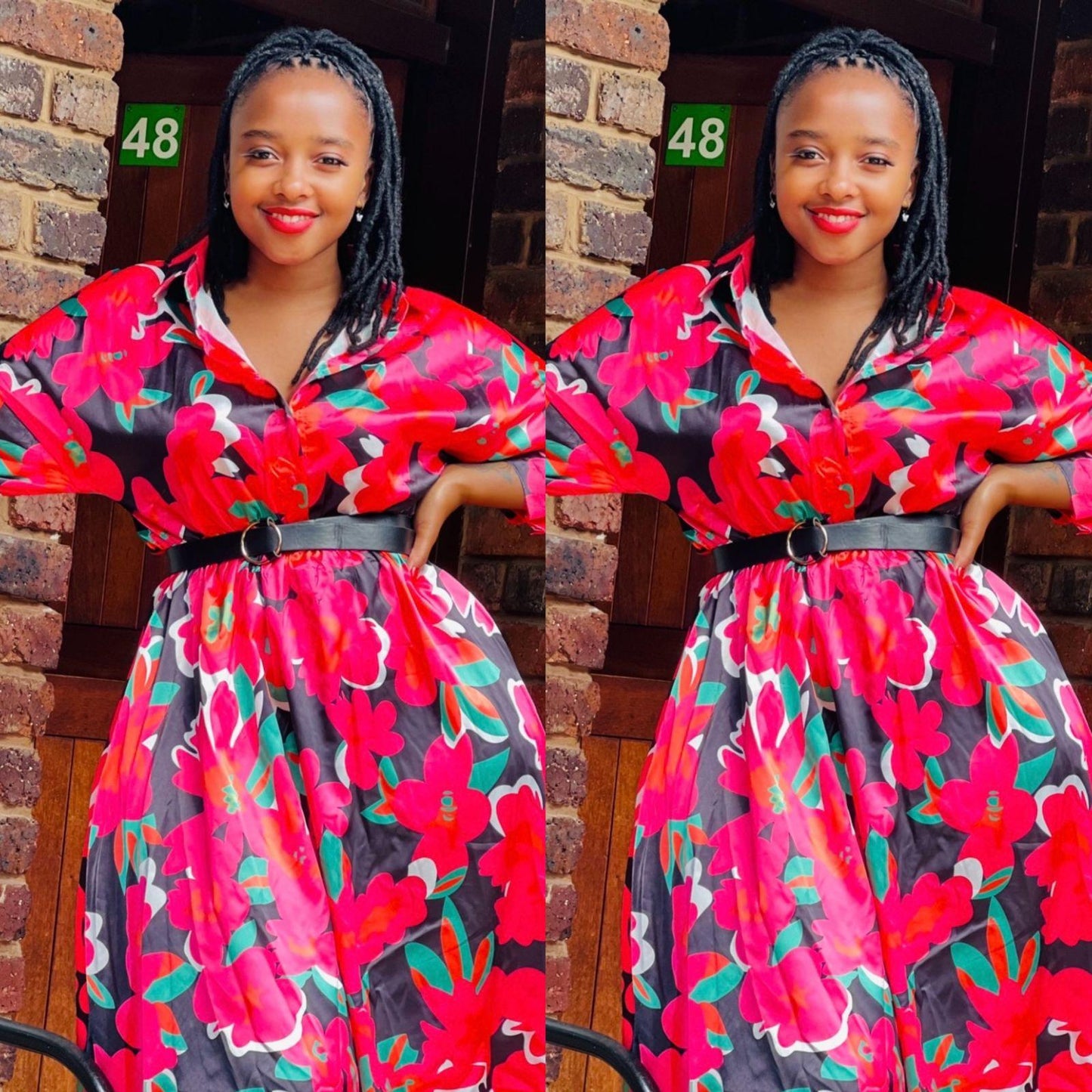 Floral Print Midi Dress