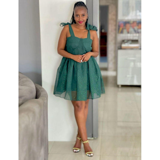 Sexy Sleeveless Lace Dress.