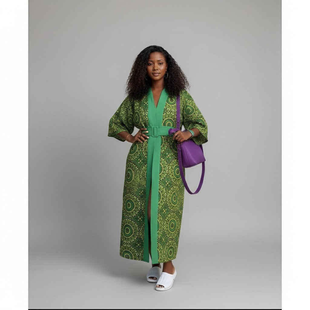 Elegant African Kimono Traditional Trending Maxi Dress