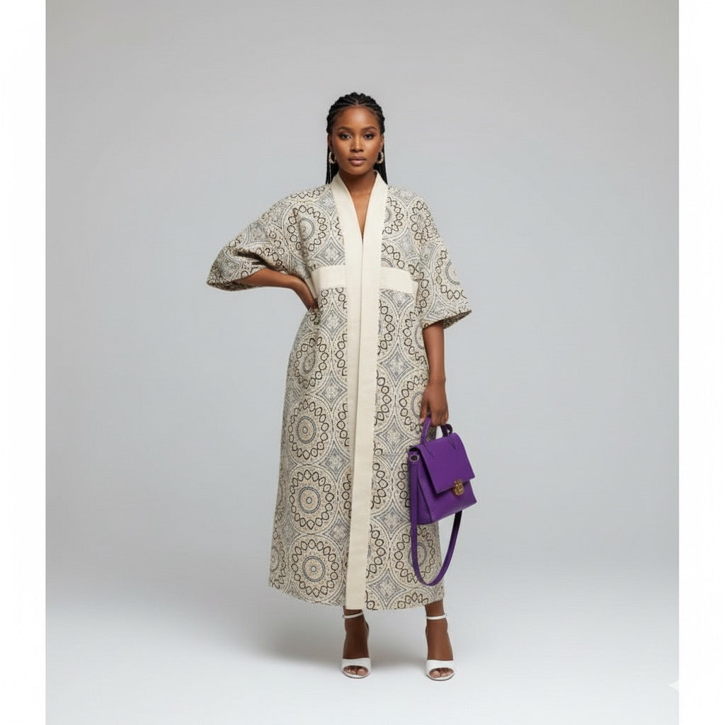 Elegant African Kimono Traditional Trending Maxi Dress