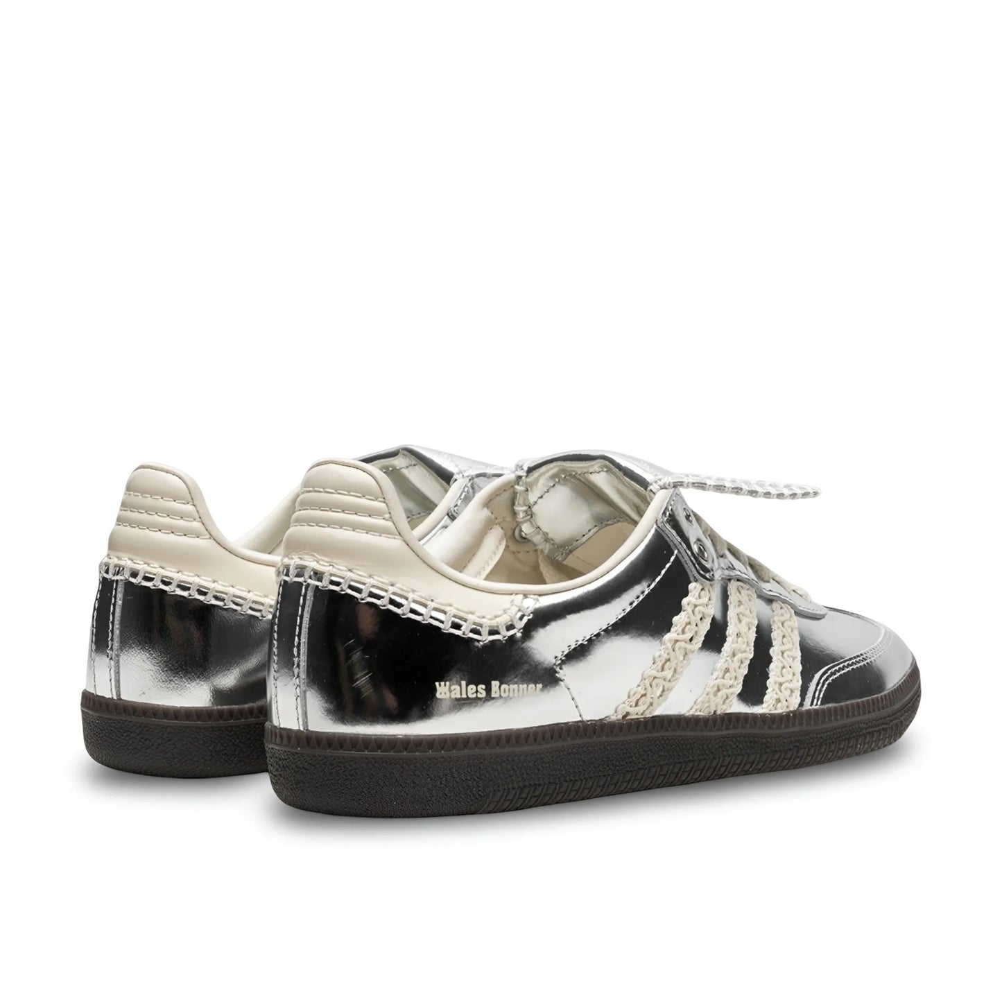 Adidas Samba x Wales Bonner Metallic Silver Sneakers