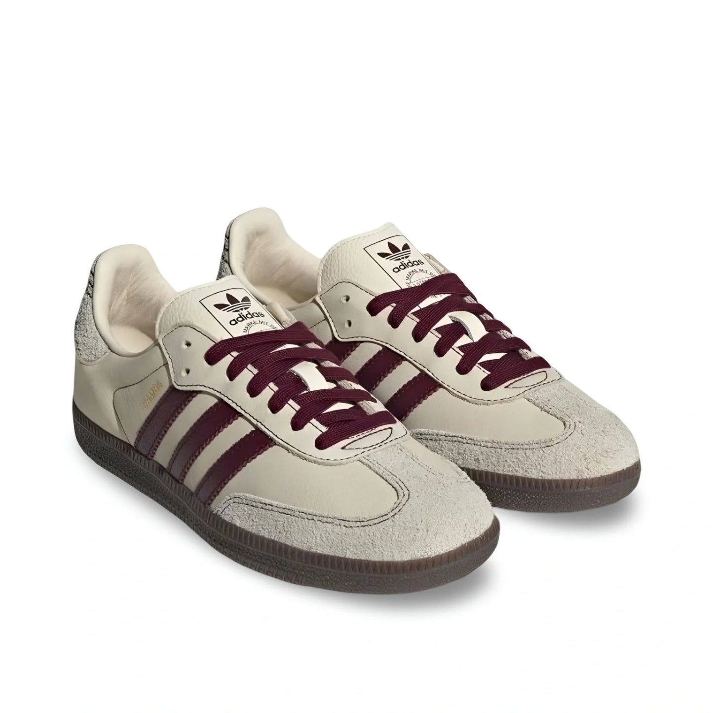 Adidas Samba OG W – Wonder White / Maroon