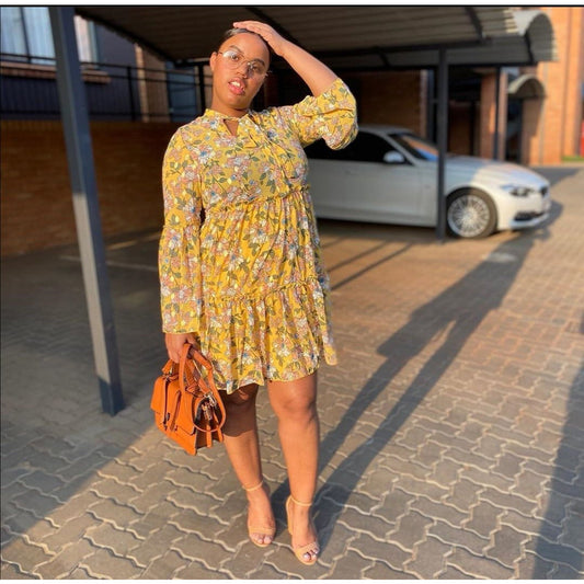 Floral Print Vintage Dress 