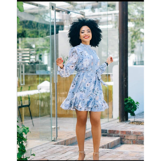 Floral Print Mini Dress 