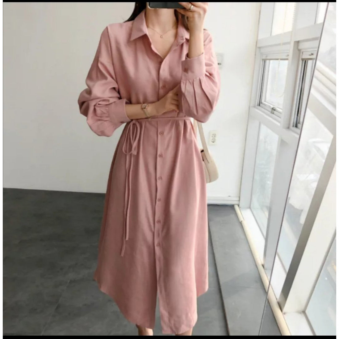 Long Casual Shirt Dress