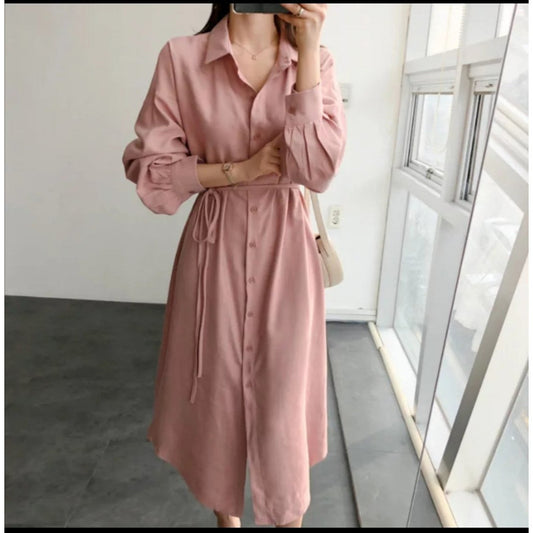 Long Casual Shirt Dress
