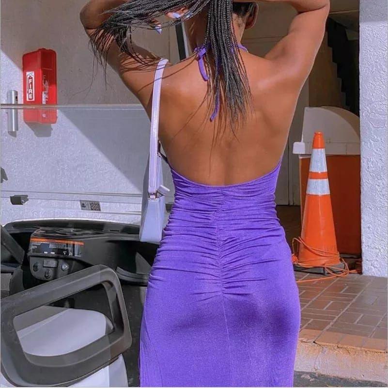 Hollow Out Sleeveless Bodycon Summer Dress