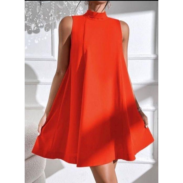 Turtleneck Sleeveless Dress