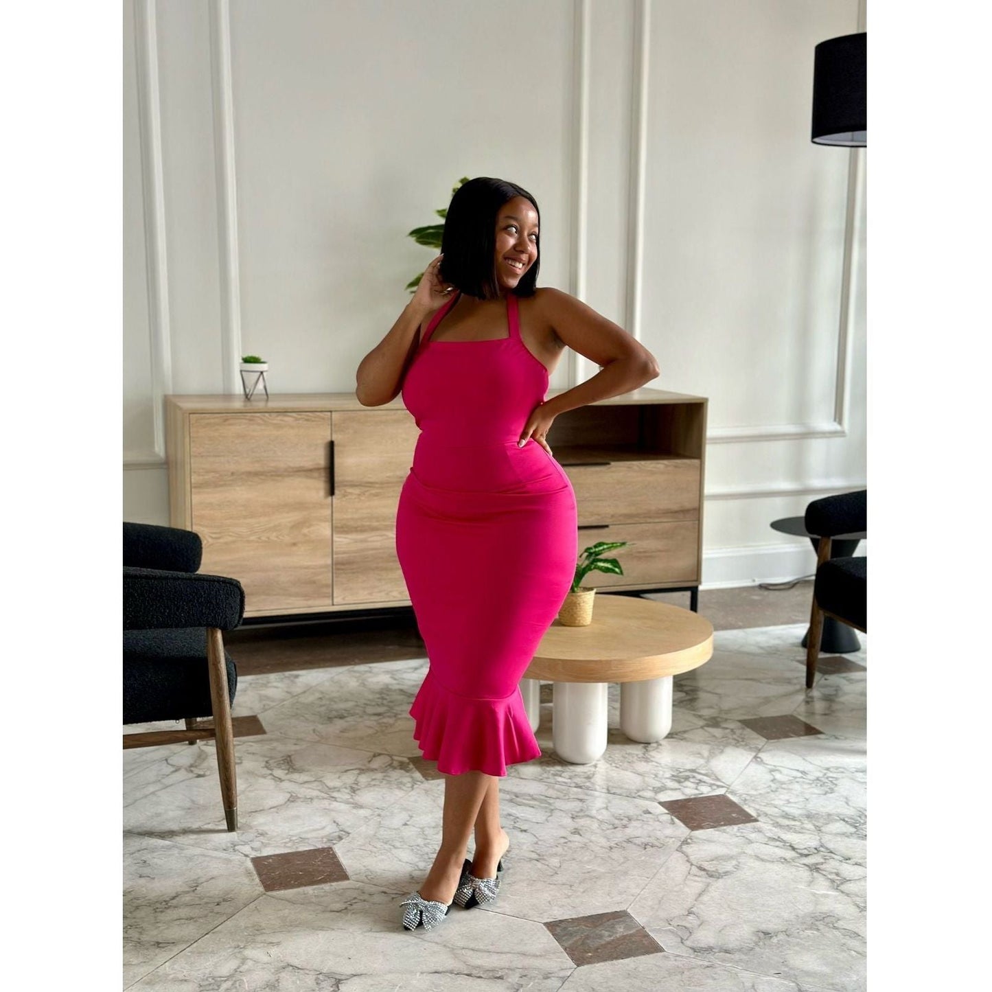 Sexy Bodycon Halter Neck Dress