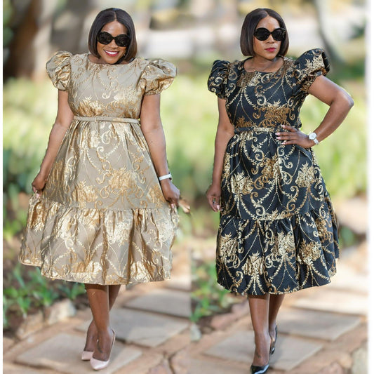 Short Sleeve Round Neck Dress