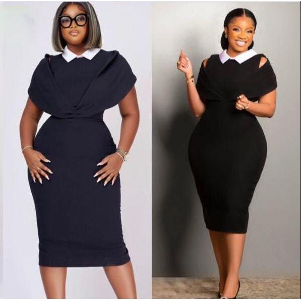 Collar Sleeveless Bodycon Dress