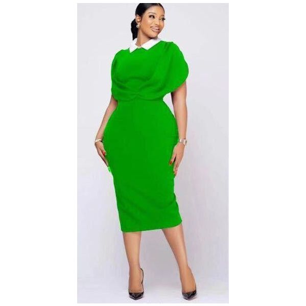 Collar Sleeveless Bodycon Dress