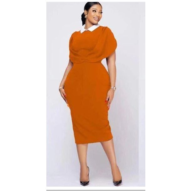 Collar Sleeveless Bodycon Dress