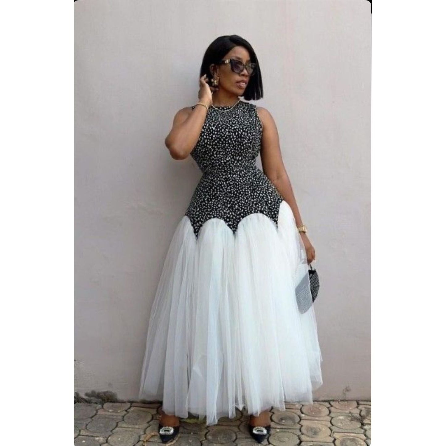 Sleeveless Tule Dress