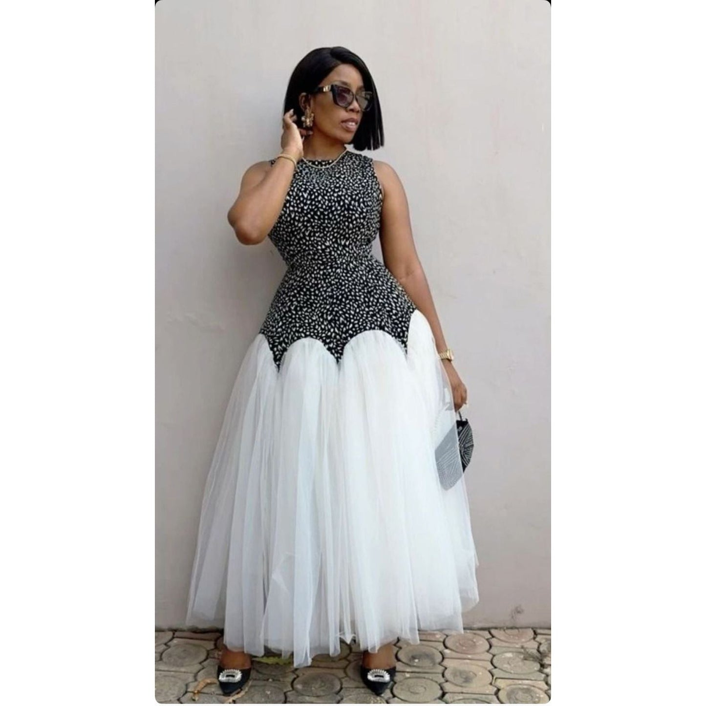 Sleeveless Tule Dress