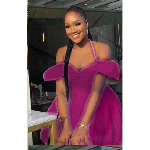 Off Shoulder Short Puff Sleeve Mini Dress