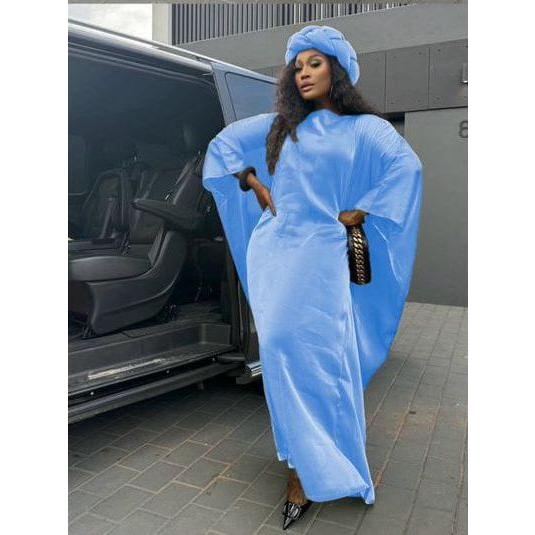 Long sleeve kaftan Satin Robe.