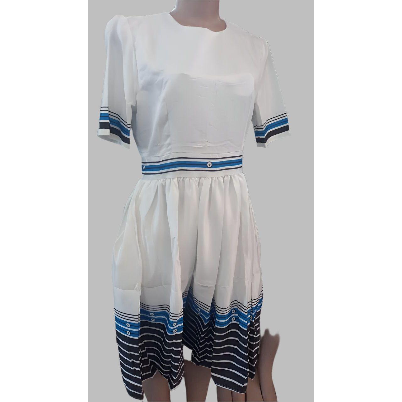 Round Neck Traditional Ankara Dress