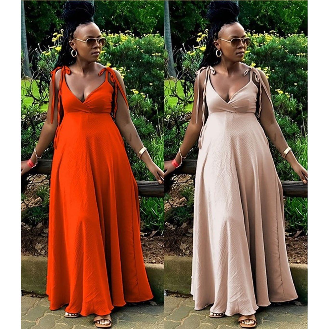 Satin Long Prom Unique Sleeveless Dress.