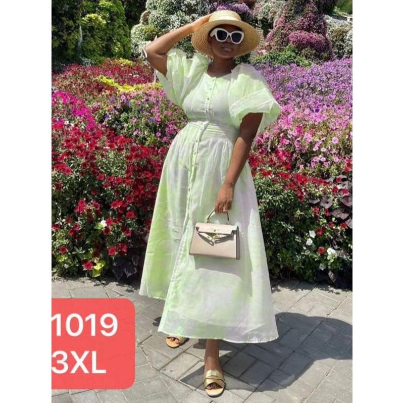 Short Sleeve Floral Midi Dress