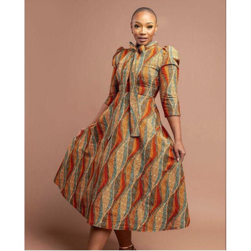 Dashiki Print Batik Sexy Long Dress