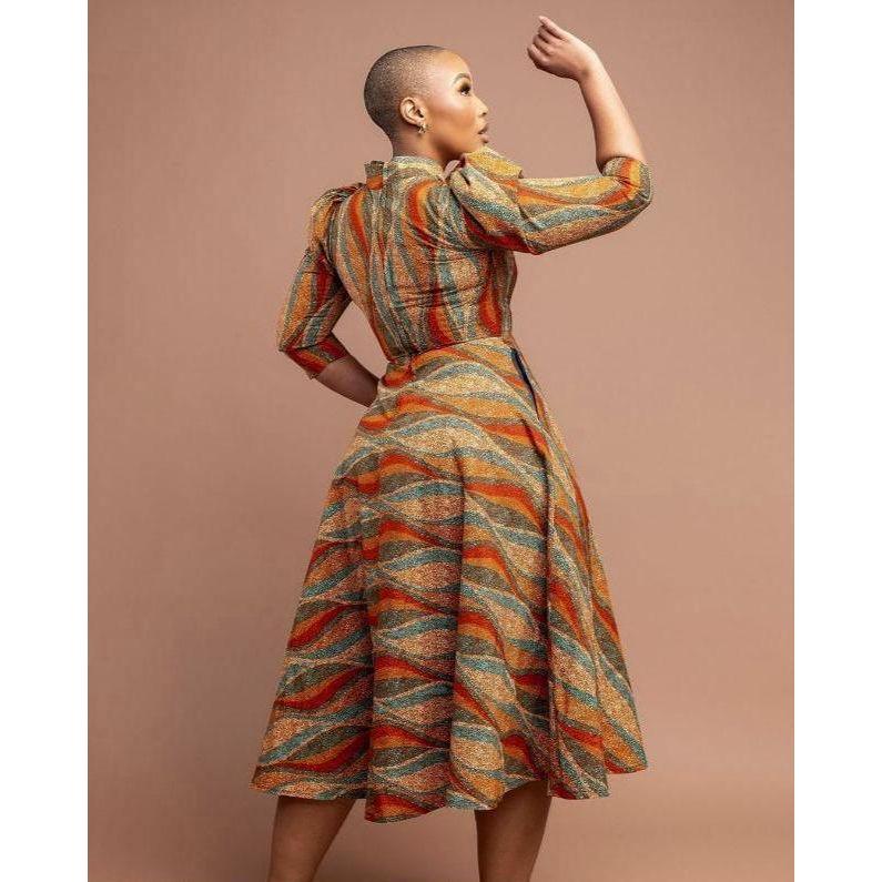 Dashiki Print Batik Sexy Long Dress