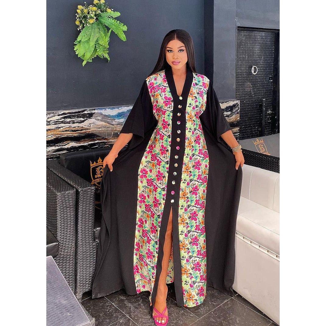 Floral Maxi Shirt Dress