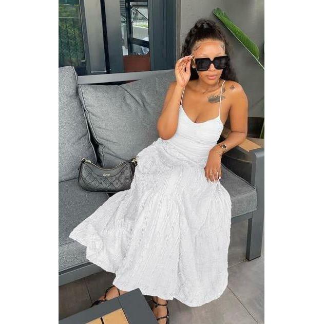 Sleeveless Square Neck Formal Sexy Maxi Dress