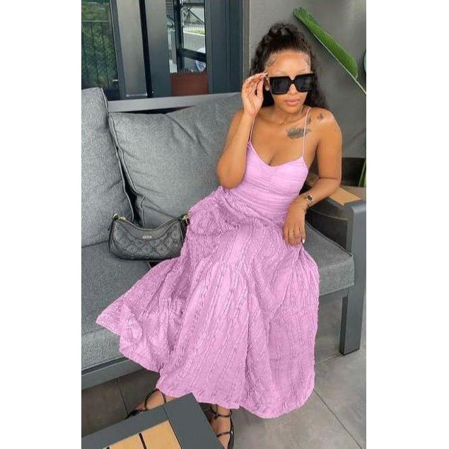 Sleeveless Square Neck Formal Sexy Maxi Dress