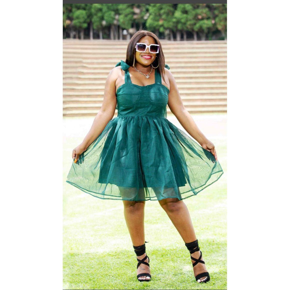 Plain Sexy Sleeveless Lace Dress.