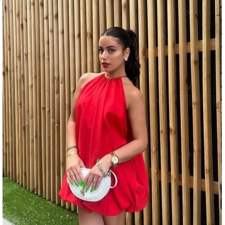 Sleeveless Chiffon Balloon Bubble Dress