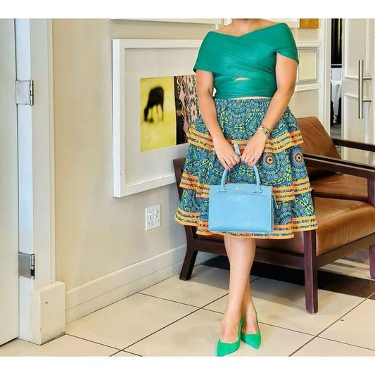 Multi Way Wear African Print Dress