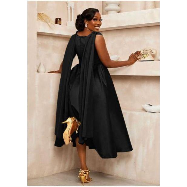 Satin A Line Maxi Homecoming Prom Dresses