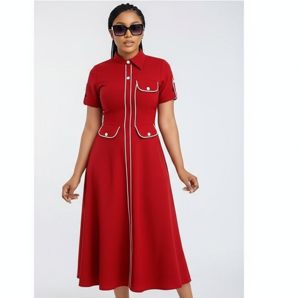 Short Sleeve Sexy Perspective Formal  High Quality Maxi Dress