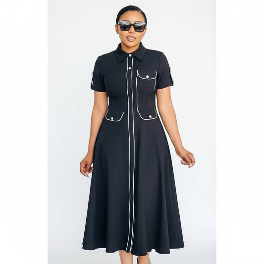 Short Sleeve Sexy Perspective Formal  High Quality Maxi Dress