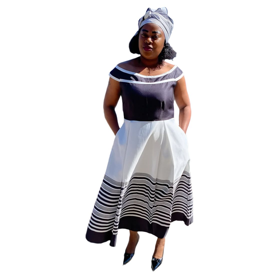 Off Shoulder Xhosa Dress