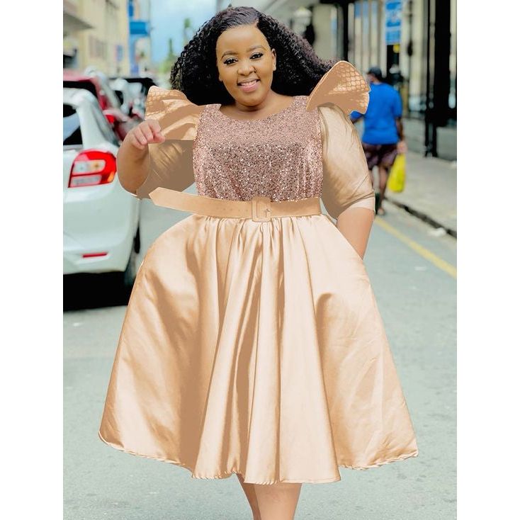 Plus Size Duchess Midi Dress