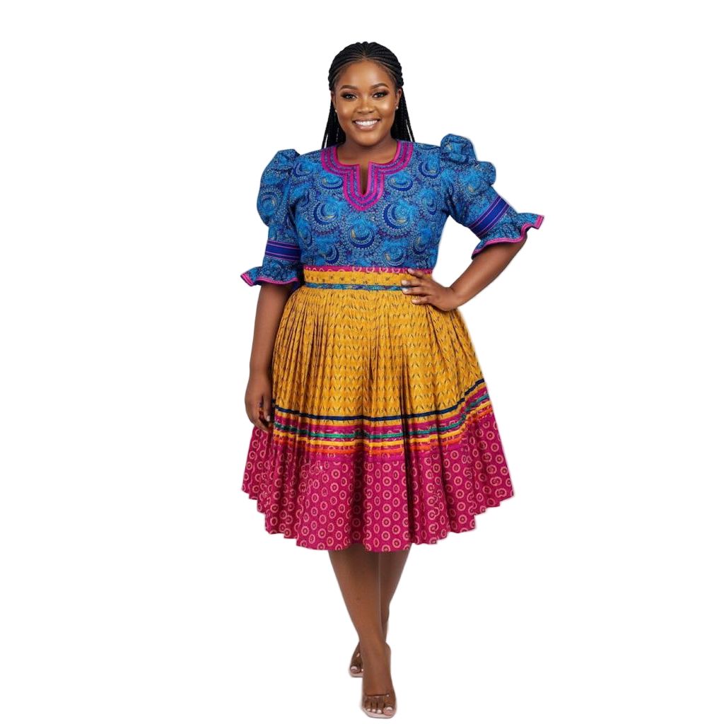 Sepedi Traditional Ankara Dress