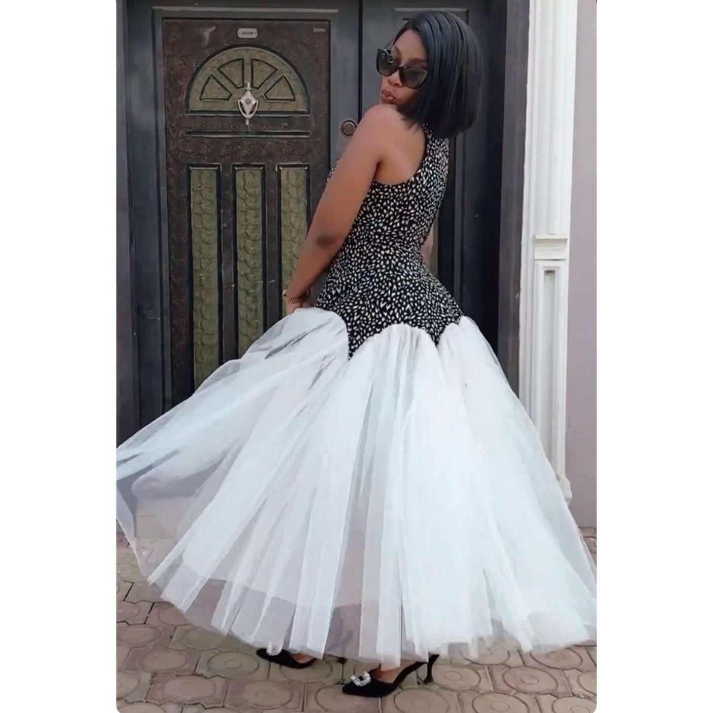 Sleeveless Tule Dress